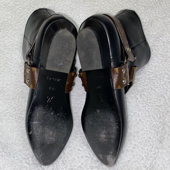 Louis Vuitton Black and Brown Ankle Boots - Picture 7 of 16